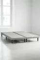 Lit Niron Slim - Lit coffre double - Structure métallique, pieds hauts et tissu en lin