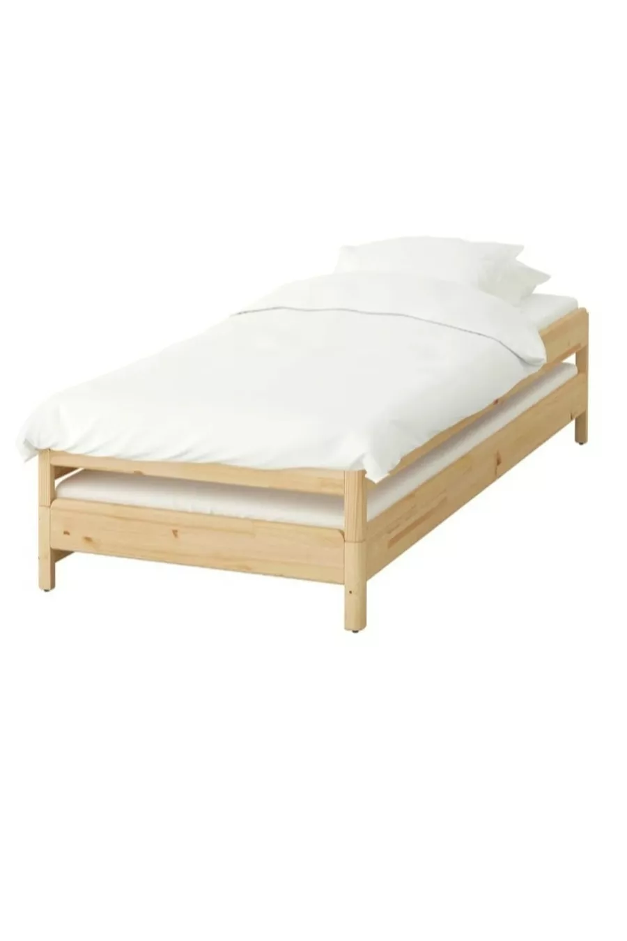Lit superposé avec tiroirs en bois Lit en bois Lit Montessori Lit organique unisexe