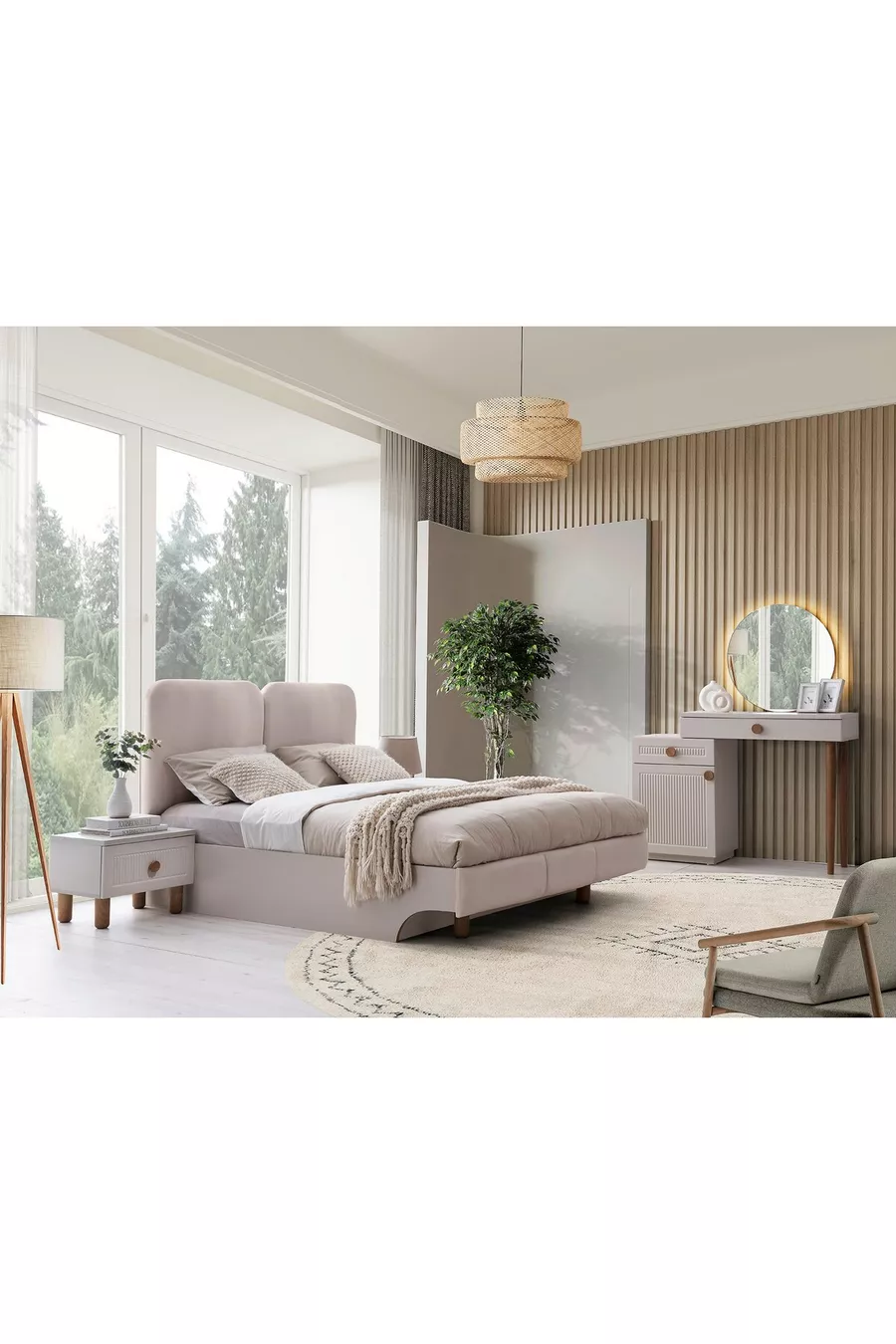 ENSEMBLE DE CHAMBRE À COUCHER MADRID À BASE DE MDF