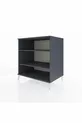 Commode Kronos 2 étagères Anthracite-Anthracite
