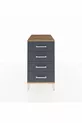 Chevet Kronos 4 tiroirs Pin-Anthracite