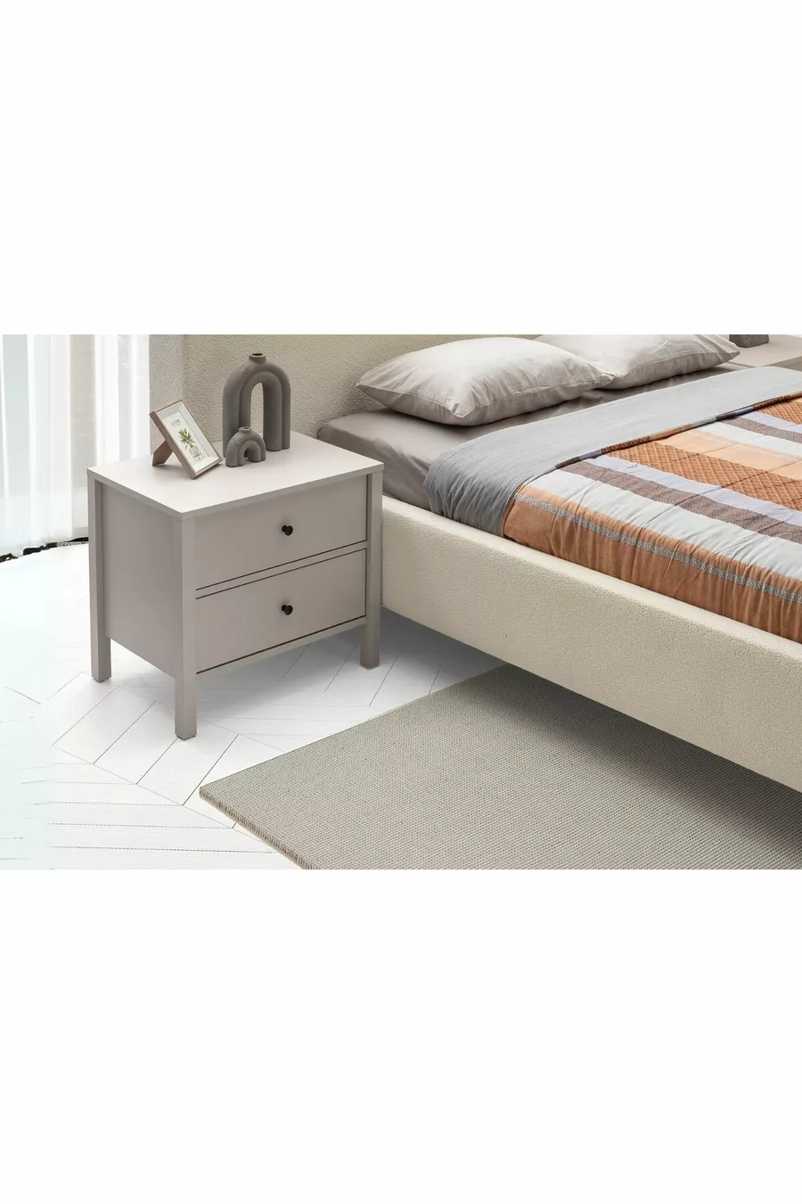 Ensemble de chambre à coucher Folt Beige 4 portes
