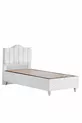 Sommier, Ensemble Double Tendence, Tête de lit simple - Blanc