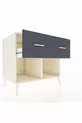 Commode Kronos 2 tiroirs Pierre de lune-Pierre de lune/Anthracite