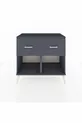 Commode Hyperion 2 tiroirs Anthracite-Anthracite