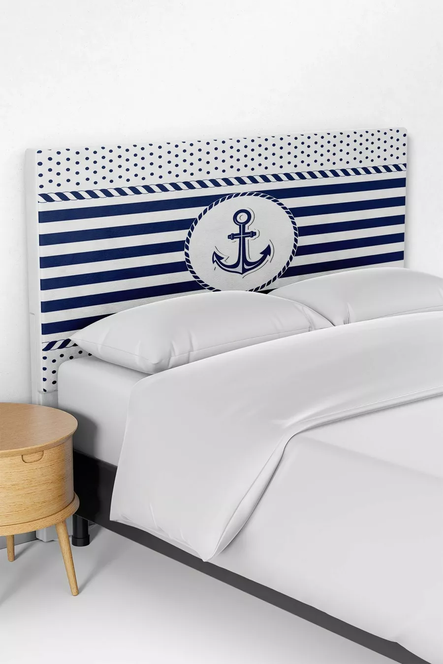 Housse de tête de lit pour enfant à motif marin