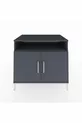 Commode Kronos 2 étagères 2 portes Anthracite-Anthracite