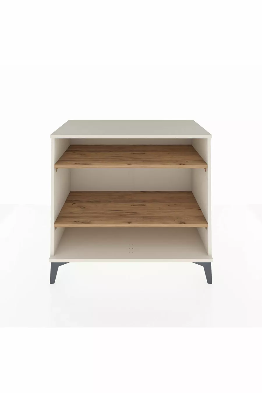 Commode Hyperion 2 étagères Pierre de lune-Pin