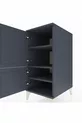 Chevet Kronos à 3 étagères et 2 portes Anthracite-Anthracite
