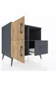 Commode Kronos 2 étagères, 1 tiroir, 2 portes, Anthracite-Sapin/Anthracite