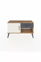 Commode Arges avec une étagère, un tiroir et une porte en pin-jaspe/anthracite