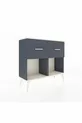 Commode Arges 2 tiroirs Anthracite-Pierre de Lune/Anthracite