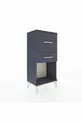 Chevet Arges 2 tiroirs Anthracite-Anthracite