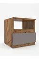 UMUT COMMODE ANTHRACITE GRIS - PIN DE L'ATLANTIQUE 1 TIROIR CM