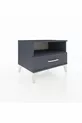 Commode Hyperion à une étagère et un tiroir Anthracite-Anthracite