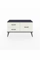 Commode Arges 3 étagères Anthracite-Anthracite/Gris pierre