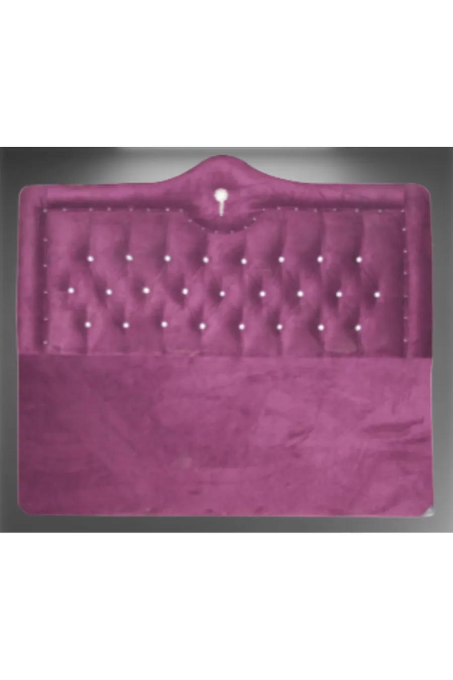 Tête de lit Alc Roi Lit Simple Plumetis Violet Matelassé