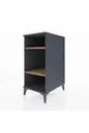 Chevet Kronos 2 étagères Anthracite-Bois de pin