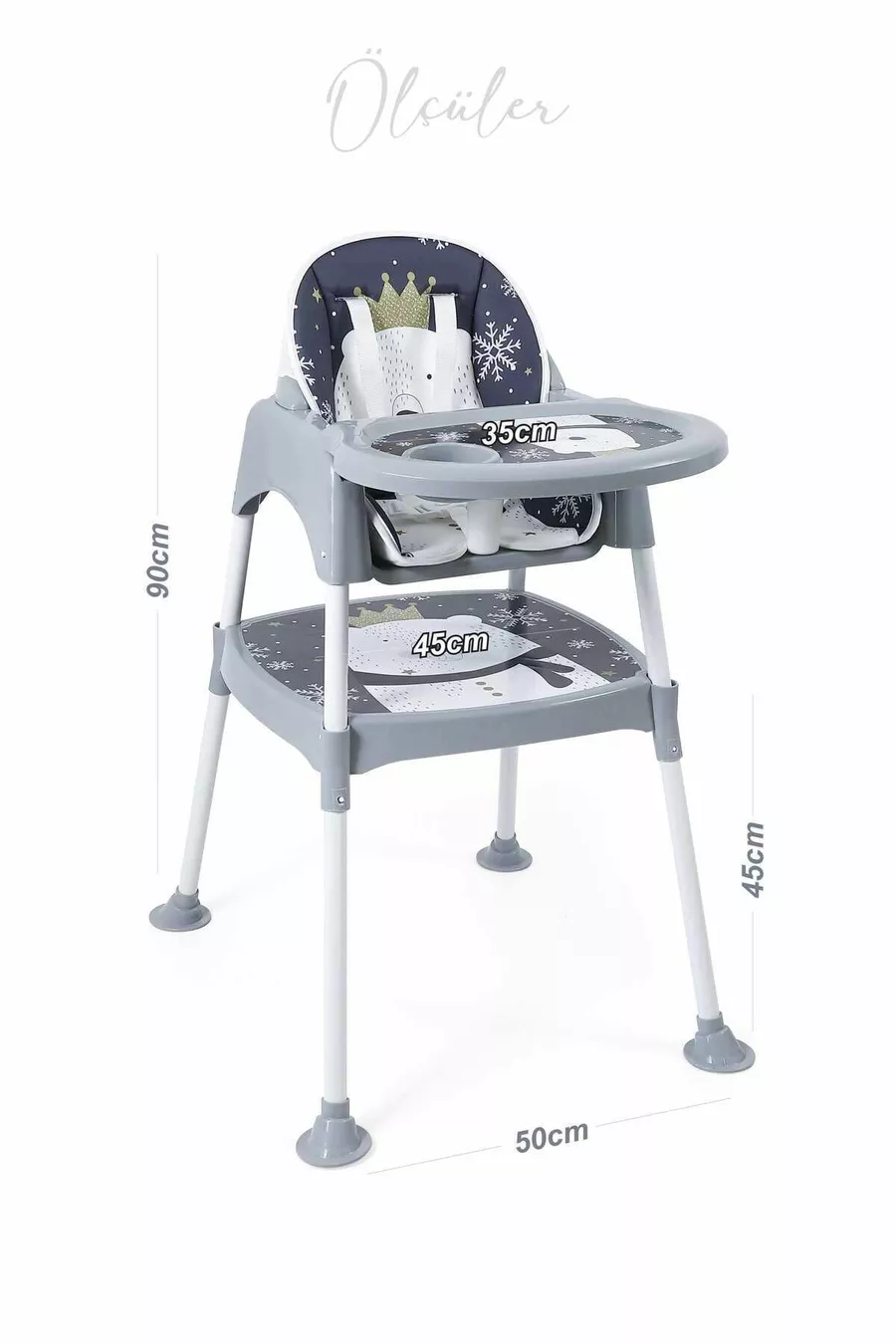 Bureau 3 en 1, Chaise Haute, Table, Chaise