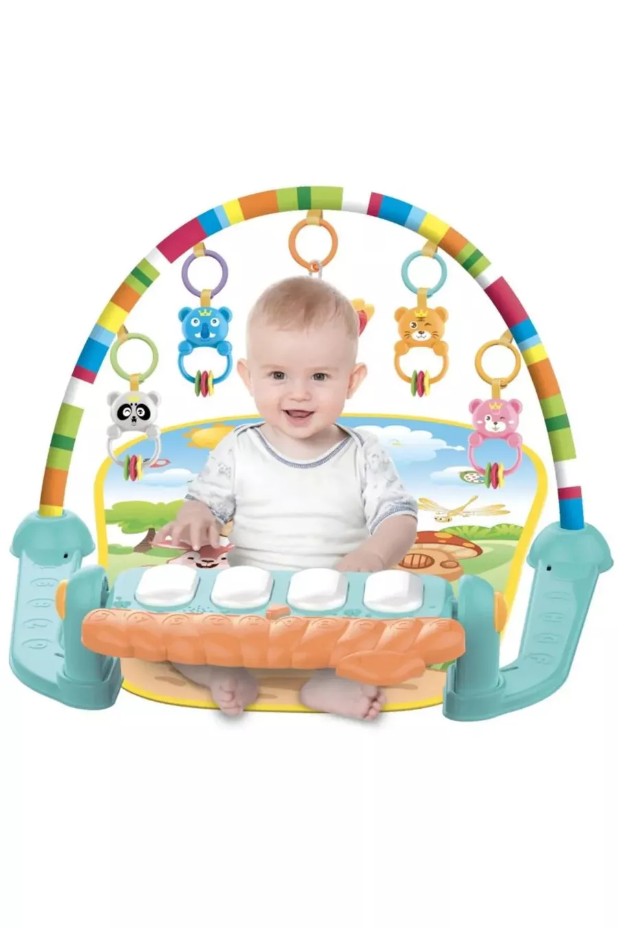 TAPIS DE JEU Tapis de jeu mignon avec piano, sons, lumières et miroir pour bébé nouveau-né  x 