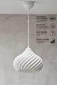 Suspension simple Yummy à motif ondulé blanc, style moderne, cuisine, salon, chambre à coucher (Bioplastique) 