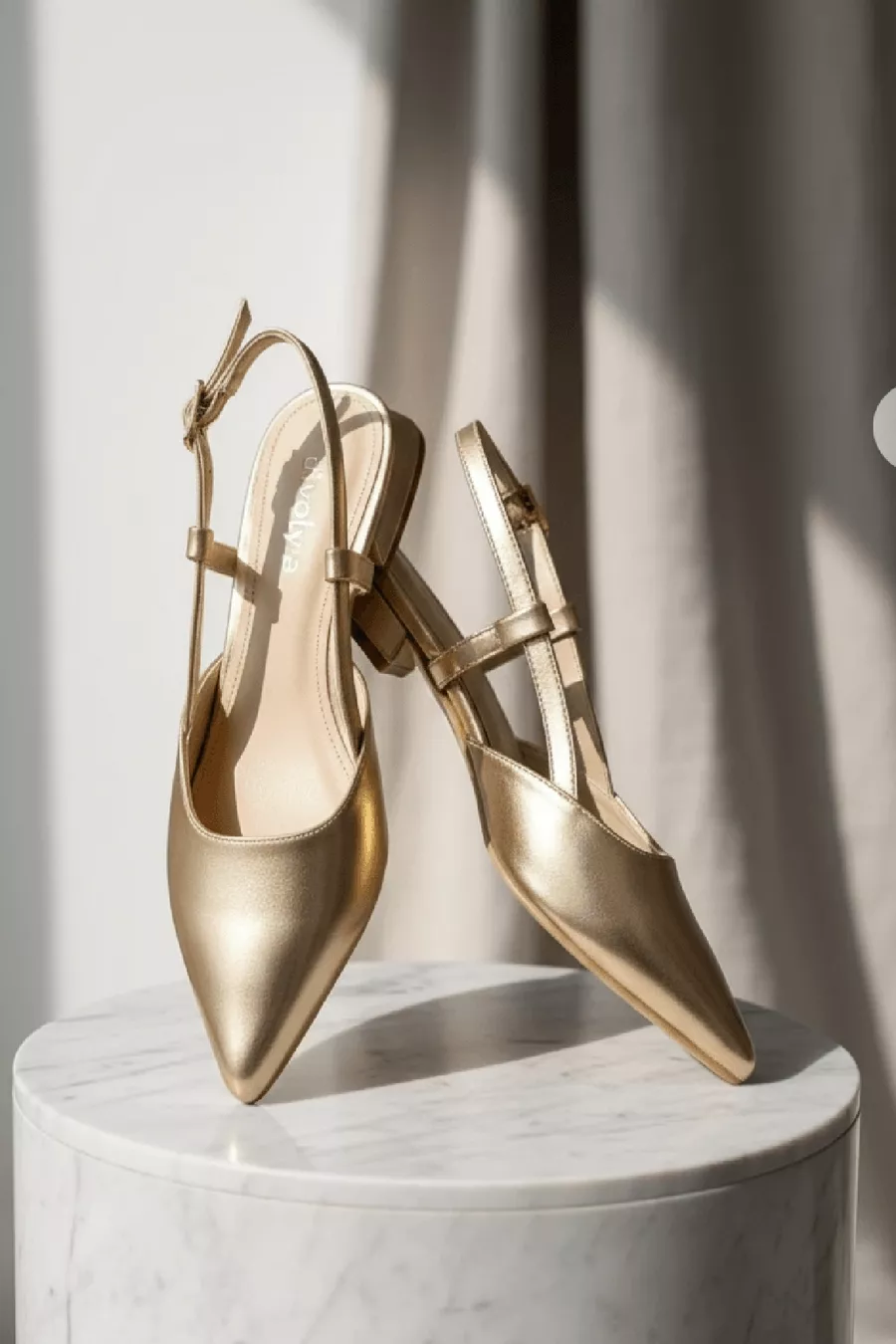 Chaussures à talons pointus Felina Gold Anti-Rides (talon de 3 cm)