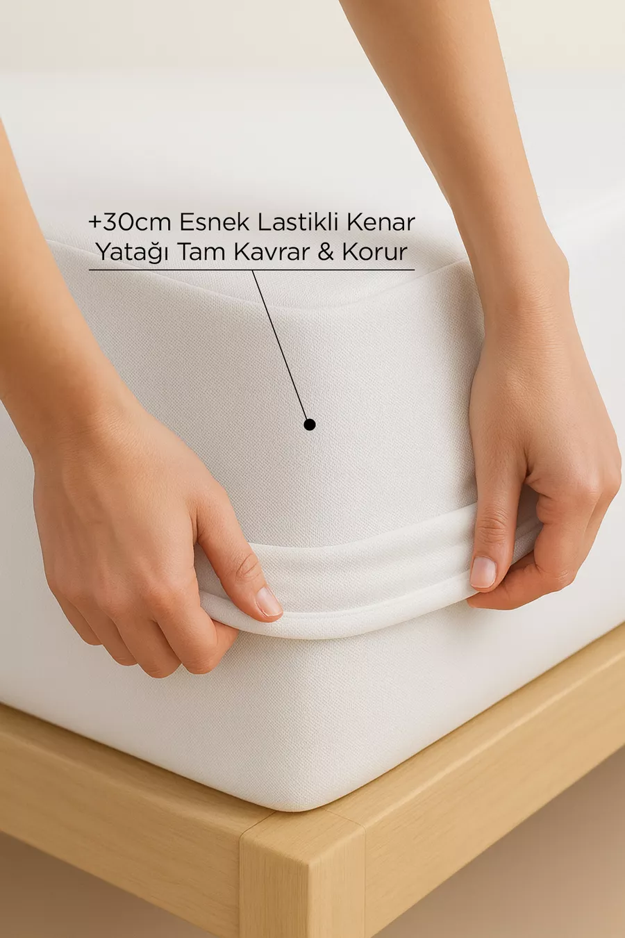 Protège-matelas ajusté en microfibre douce imperméable | Protection de matelas ultra-silencieuse à bords complets, antibactérienne et imperméable