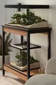 Table d'aquarium Table d'appoint Table avec pieds en métal  x  cm Pin