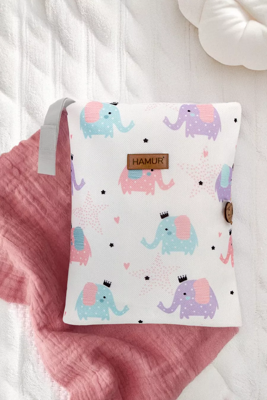Sac de soins pour bébé Anne Sac organisateur pour changer les nouveau-nés Éléphant