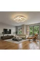 Plafonnier LED moderne à boîtier blanc, carré à 3 couleurs, pour hall, entrée, chambre à coucher et chambre d'enfant
