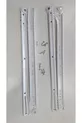 MARQUES GÉNÉRALES Rail de tiroir d'armoire classique avec glissière Blanche  cm (VIS INCLUSES) - PRIX POUR 2 PIÈCES