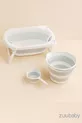 Baignoire pour bébé pliable avec ensemble de bain en filet