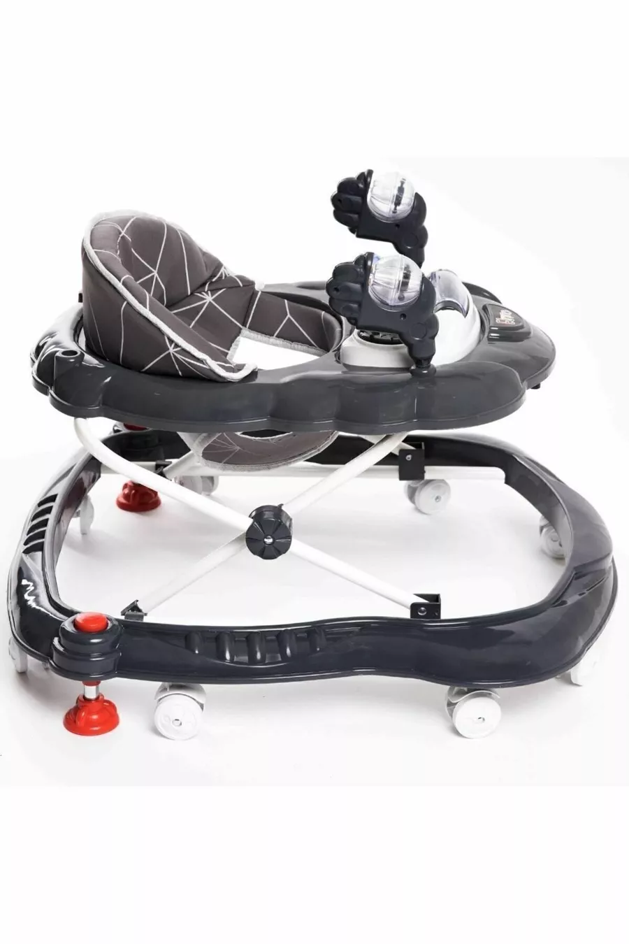 Trotteur pour bébé en forme d'araignée de luxe avec jouets, musique et lumière à 3 niveaux