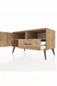 Commode Hyperion à 2 étagères, 1 tiroir, 1 porte, pin sur pin
