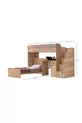 LIT SUPERPOSÉ RUSTIQUE LIT BUREAU
