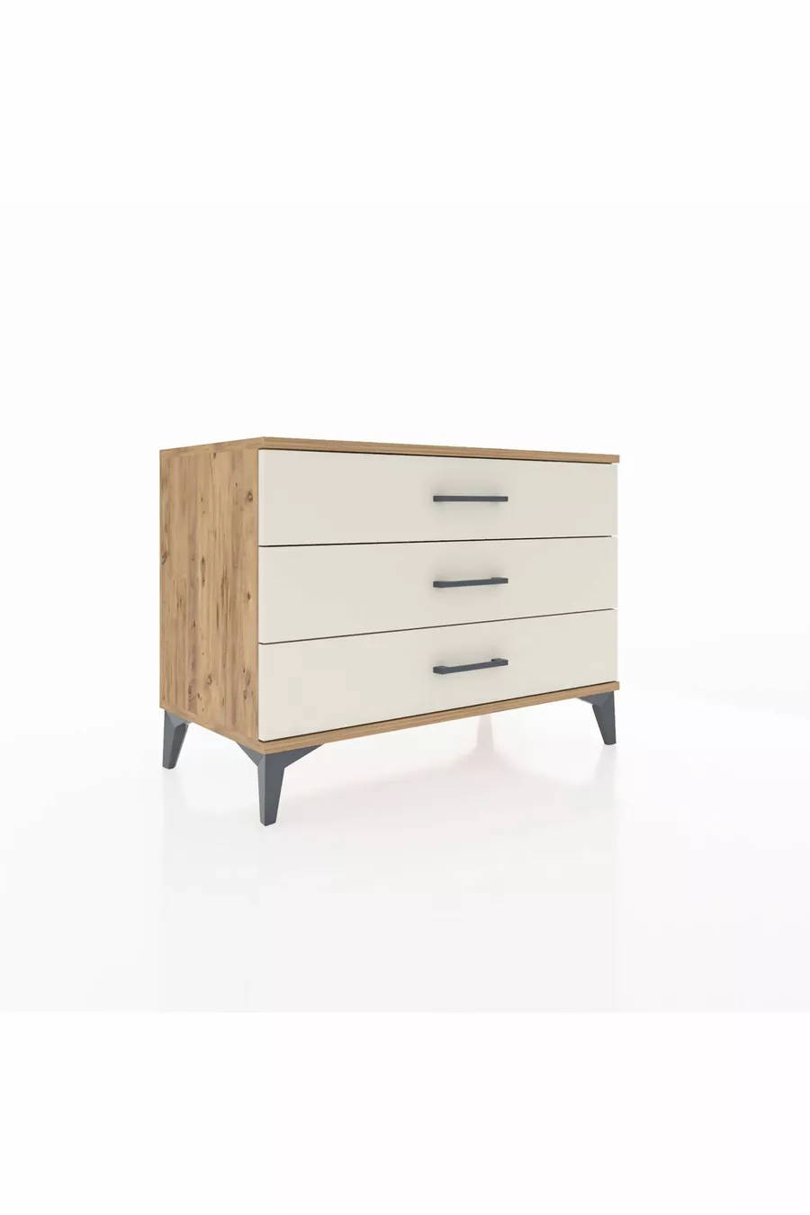 Commode Hyperion 3 tiroirs Pin-Ambre