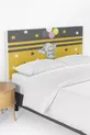 Housse de tête de lit avec motif d'éléphant et ballon jaune