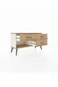 Commode Arges à 3 tiroirs Pierre de lune-Pin