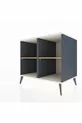 Commode Kronos 2 étagères Anthracite-Pierre de lune/Sapin