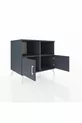 Commode Kronos 2 étagères 2 portes Anthracite-Anthracite