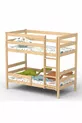 Lit superposé classique en pin naturel pour bébés et enfants