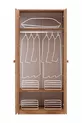 Lits superposés, lits superposés modulables en Asie avec armoire à deux portes, blanc, 2 matelas confort
