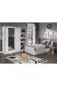 Chambre d'enfant Anemon en MDF pour une personne, 3 pièces - Armoire, bureau, lit en MDF de qualité supérieure