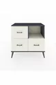 Commode Hyperion à une étagère et trois tiroirs Anthracite-Quartz