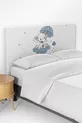 Housse de tête de lit pour enfant avec motif d'éléphant et parapluie