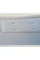 Titre DK Double cm Modèle Onde Cuir Synthétique Tissu Blanc Capitonné Fait Main