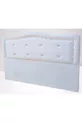 Titre DK Double cm Modèle Onde Cuir Synthétique Tissu Blanc Capitonné Fait Main