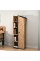 Ensemble de chambre d'enfant Valerin en pin Atlantique anthracite - Bureau, Lit, Bibliothèque, Armoire, Table de chevet
