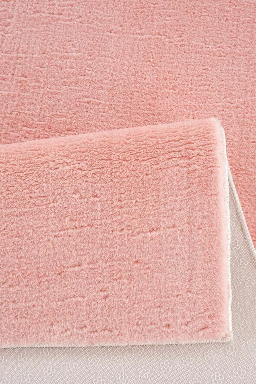 Tapis de salon en peluche rose poudre doux et épais pour le salon et la chambre