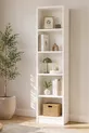 Bibliothèque blanche lilas